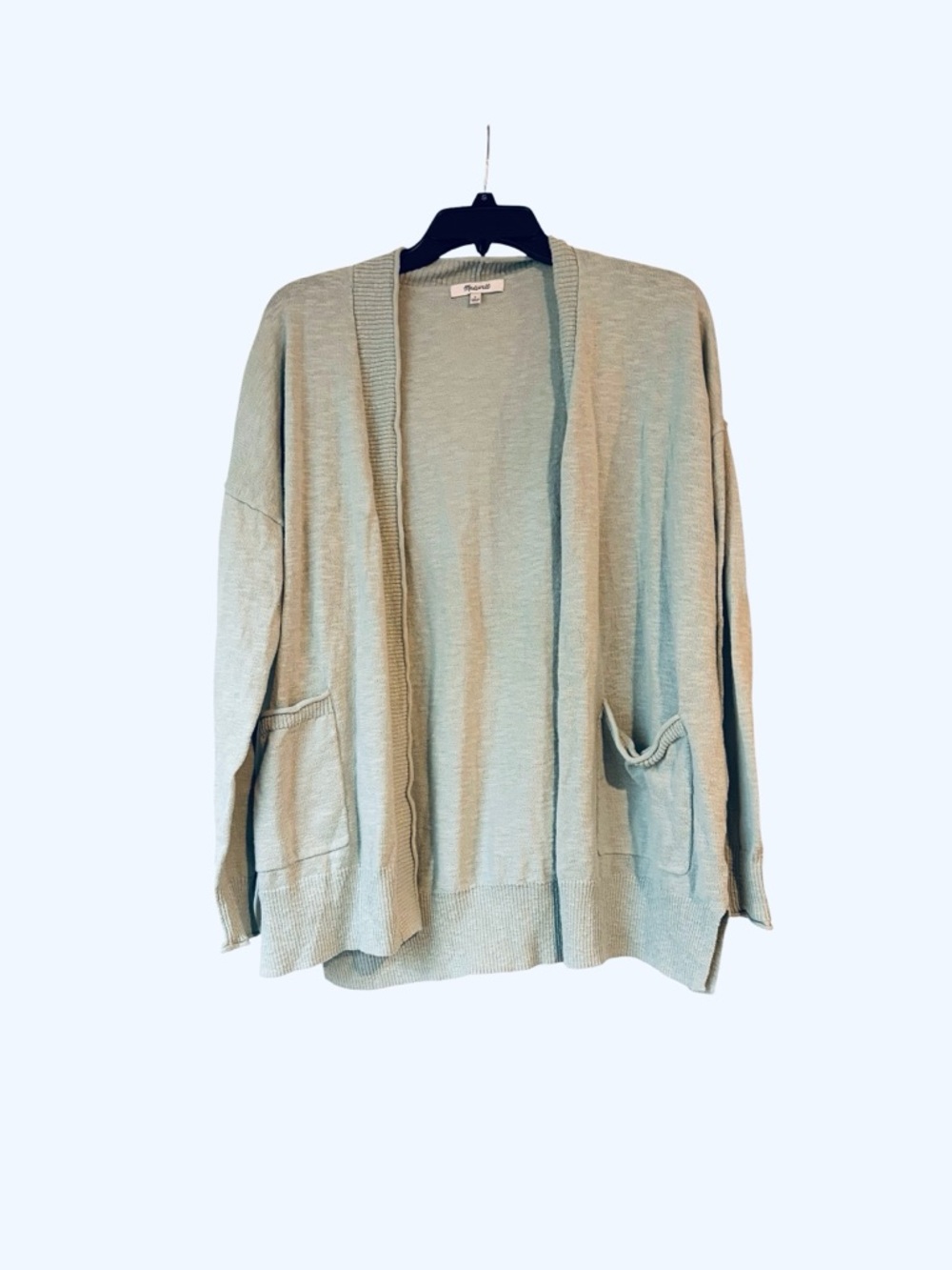 MADEWELL light green cardigan